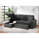  Homelegance McCafferty 9916DG*2LCRL 2 pc Sectional with Pull-out Bed and Left Chaise with Hidden Storage IMAGE 11