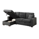  Homelegance McCafferty 9916DG*2LCRL 2 pc Sectional with Pull-out Bed and Left Chaise with Hidden Storage IMAGE 6
