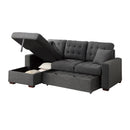  Homelegance McCafferty 9916DG*2LCRL 2 pc Sectional with Pull-out Bed and Left Chaise with Hidden Storage IMAGE 7
