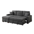  Homelegance McCafferty 9916DG*2LCRL 2 pc Sectional with Pull-out Bed and Left Chaise with Hidden Storage IMAGE 8