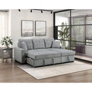  Homelegance Waitsfield 9816GY*SC 2 pc Sectional with Right Chaise, Pull-out Bed and Hidden Storage IMAGE 10