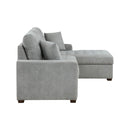  Homelegance Waitsfield 9816GY*SC 2 pc Sectional with Right Chaise, Pull-out Bed and Hidden Storage IMAGE 3