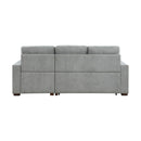  Homelegance Waitsfield 9816GY*SC 2 pc Sectional with Right Chaise, Pull-out Bed and Hidden Storage IMAGE 5