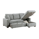  Homelegance Waitsfield 9816GY*SC 2 pc Sectional with Right Chaise, Pull-out Bed and Hidden Storage IMAGE 7