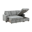  Homelegance Waitsfield 9816GY*SC 2 pc Sectional with Right Chaise, Pull-out Bed and Hidden Storage IMAGE 8
