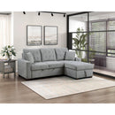  Homelegance Waitsfield 9816GY*SC 2 pc Sectional with Right Chaise, Pull-out Bed and Hidden Storage IMAGE 9