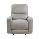  Manufacturer Color_Grey -- Homelegance Ouray Rocker Fabric Recliner IMAGE 1