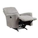  Manufacturer Color_Grey -- Homelegance Ouray Rocker Fabric Recliner IMAGE 5