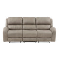  Manufacturer Color_Brown -- Homelegance Pagosa Reclining Fabric Sofa IMAGE 1