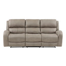  Manufacturer Color_Brown -- Homelegance Pagosa Reclining Fabric Sofa IMAGE 1