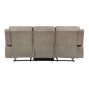  Manufacturer Color_Brown -- Homelegance Pagosa Reclining Fabric Sofa IMAGE 3