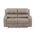  Manufacturer Color_Brown -- Homelegance Pagosa Reclining Fabric Loveseat IMAGE 1