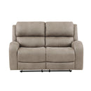  Manufacturer Color_Brown -- Homelegance Pagosa Reclining Fabric Loveseat IMAGE 1