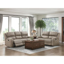  Manufacturer Color_Brown -- Homelegance Pagosa Reclining Fabric Loveseat IMAGE 5