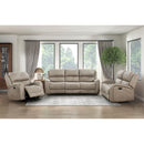  Manufacturer Color_Brown -- Homelegance Pagosa Reclining Fabric Loveseat IMAGE 6