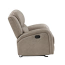  Manufacturer Color_Brown -- Homelegance Pagosa Rocker Fabric Recliner IMAGE 3