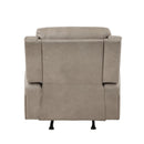 Manufacturer Color_Brown -- Homelegance Pagosa Rocker Fabric Recliner IMAGE 4