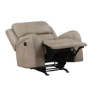  Manufacturer Color_Brown -- Homelegance Pagosa Rocker Fabric Recliner IMAGE 5