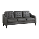  Manufacturer Color_Grey -- Homelegance Mallory Stationary Fabric Sofa IMAGE 2