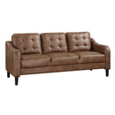  Manufacturer Color_Brown -- Mallory 9489BRW-3 Sofa IMAGE 2