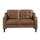  Homelegance Mallory 9489BRW-2 Love seat IMAGE 1