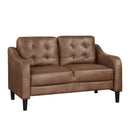  Homelegance Mallory 9489BRW-2 Love seat IMAGE 2