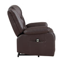  Homelegance Carson 9423DBR-1LT Power Lift Chair IMAGE 4