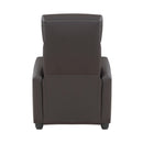  Manufacturer Color_Dark brown -- Homelegance Greenfield Leather Look Recliner IMAGE 4