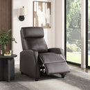  Manufacturer Color_Dark brown -- Homelegance Greenfield Leather Look Recliner IMAGE 7