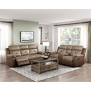  Homelegance Glendale 8599BR-3 Double Reclining Sofa IMAGE 5