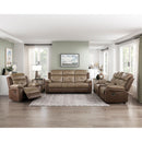  Homelegance Glendale 8599BR-2 Double Glider Reclining Love Seat with Center Console IMAGE 7