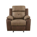  Homelegance Glendale 8599BR-1 Glider Reclining Chair IMAGE 1