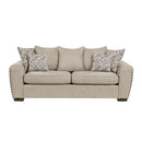  Manufacturer Color_Light brown -- Homelegance Silverthorne Stationary Fabric Sofa IMAGE 1
