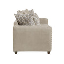  Manufacturer Color_Light brown -- Homelegance Silverthorne Stationary Fabric Sofa IMAGE 3