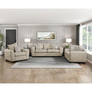 Manufacturer Color_Light brown -- Homelegance Silverthorne Stationary Fabric Sofa IMAGE 9