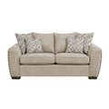  Manufacturer Color_Light brown -- Homelegance Silverthorne Stationary Fabric Loveseat IMAGE 1