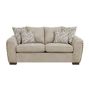  Manufacturer Color_Light brown -- Homelegance Silverthorne Stationary Fabric Loveseat IMAGE 1