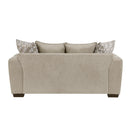 Manufacturer Color_Light brown -- Homelegance Silverthorne Stationary Fabric Loveseat IMAGE 4