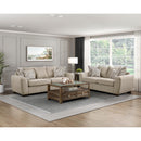  Manufacturer Color_Light brown -- Homelegance Silverthorne Stationary Fabric Loveseat IMAGE 8