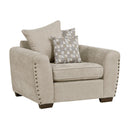  Manufacturer Color_Light brown -- Homelegance Silverthorne Stationary Fabric Chair IMAGE 2