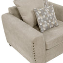  Manufacturer Color_Light brown -- Homelegance Silverthorne Stationary Fabric Chair IMAGE 6