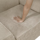  Manufacturer Color_Light brown -- Homelegance Silverthorne Stationary Fabric Chair IMAGE 9