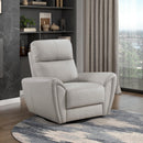  Homelegance Essex 8577GY-1 Swivel Glider Chair IMAGE 5