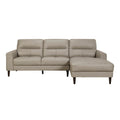  Manufacturer Color_Latte -- Homelegance Lewes Leather Match 2 pc Sectional IMAGE 1
