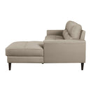  Manufacturer Color_Latte -- Homelegance Lewes Leather Match 2 pc Sectional IMAGE 4
