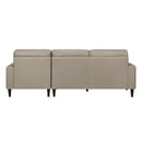  Manufacturer Color_Latte -- Homelegance Lewes Leather Match 2 pc Sectional IMAGE 5