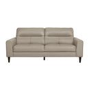  Manufacturer Color_Latte -- Homelegance Lewes Stationary Leather Match Sofa IMAGE 1