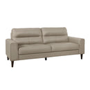  Manufacturer Color_Latte -- Homelegance Lewes Stationary Leather Match Sofa IMAGE 2
