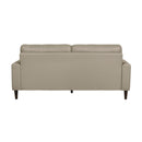  Manufacturer Color_Latte -- Homelegance Lewes Stationary Leather Match Sofa IMAGE 3