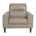  Manufacturer Color_Latte -- Homelegance Lewes Stationary Leather Match Chair IMAGE 1